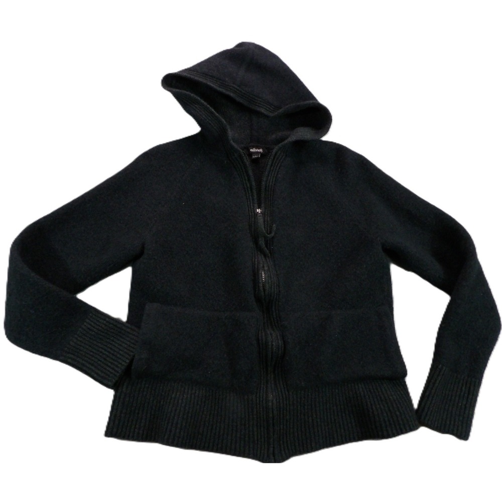 Allbirds Wool Hoodie Sweater Men L Black Merino Full Zip Hooded Jacket Unisex